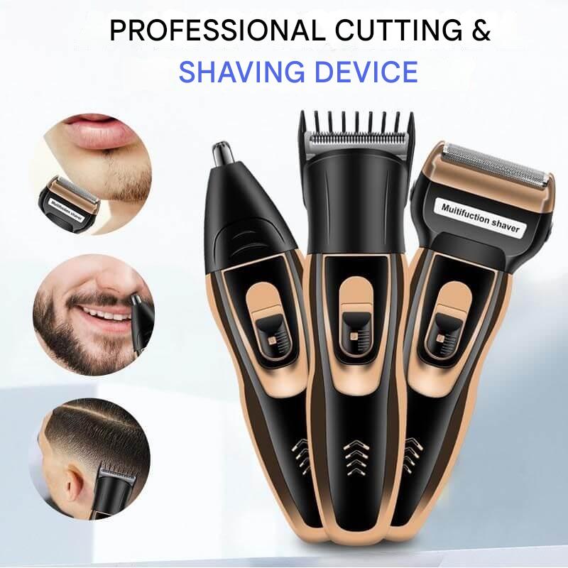 3-in-1 Grooming Trimmer – Beard, Nose Hair & Shaving Tool
