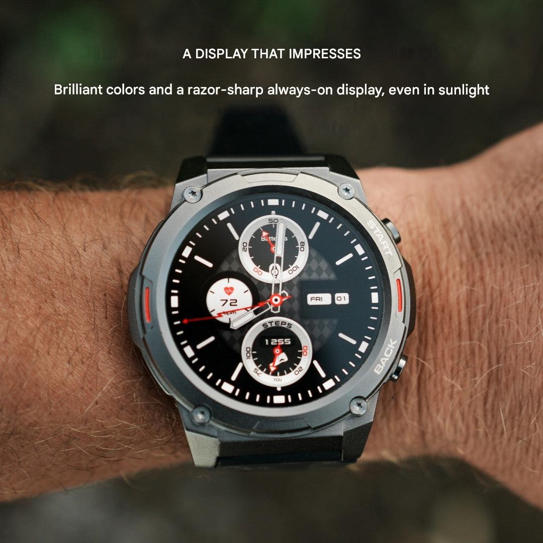 Rugged AMOLED Smartwatch – Built for Adventure & Performance