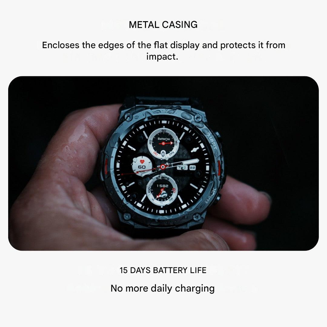 Rugged AMOLED Smartwatch – Built for Adventure & Performance
