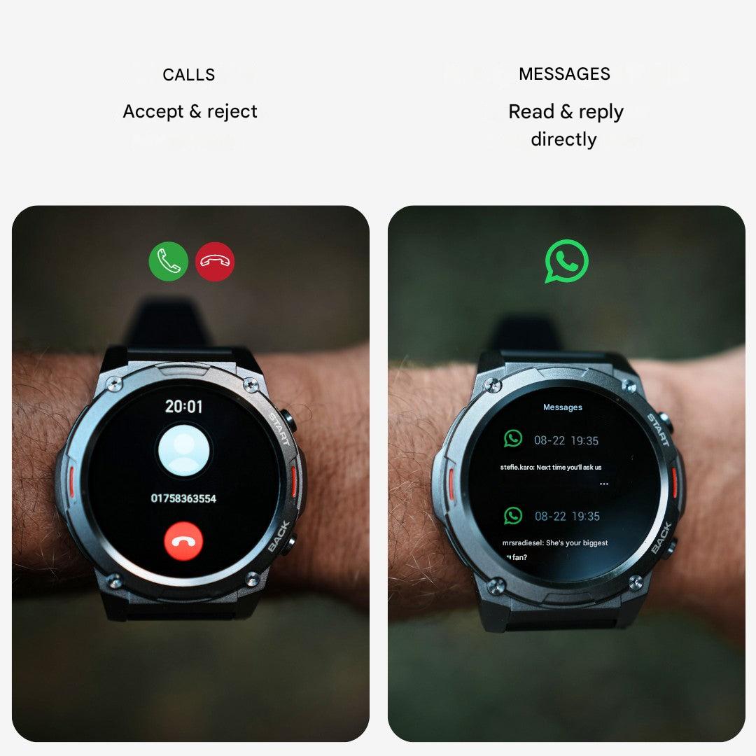 Rugged AMOLED Smartwatch – Built for Adventure & Performance