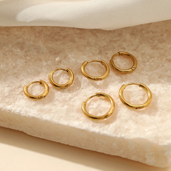 Image of Refined Hoop Earrings