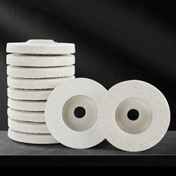 Image of Professional Wool Polishing Disc Set – Scratch-Free, Multi-Surface Use (3-Pack)