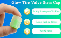 Image of LED Glow-in-the-Dark Valve Caps – Style & Safety for Your Wheels