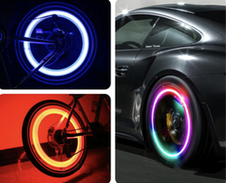 Image of LED Glow-in-the-Dark Valve Caps – Style & Safety for Your Wheels