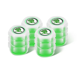 Image of LED Glow-in-the-Dark Valve Caps – Style & Safety for Your Wheels