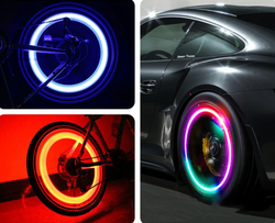 Image of LED Valve Caps – Stylish Wheel Upgrade with Night Visibility