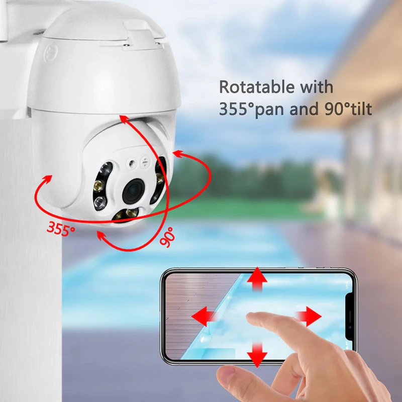 Set of 4 Smart WiFi Security Cameras Set 4X