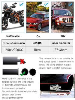 Image of Universal Turbo Whistle Exhaust Sound Simulator – Bold Sporty Engine Sound