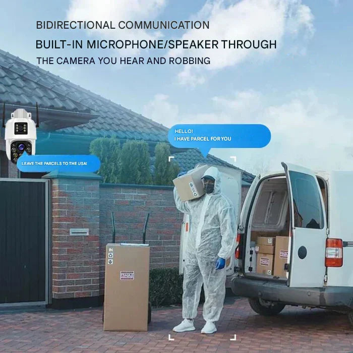 Wireless 4K Security Camera with Solar Panel 4k dual guard