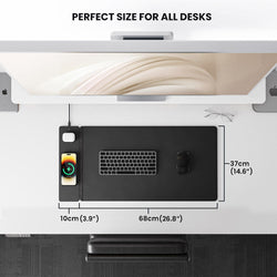Image of ChargePad Flex: Reversible Desk Mat with Dual Wireless Charging