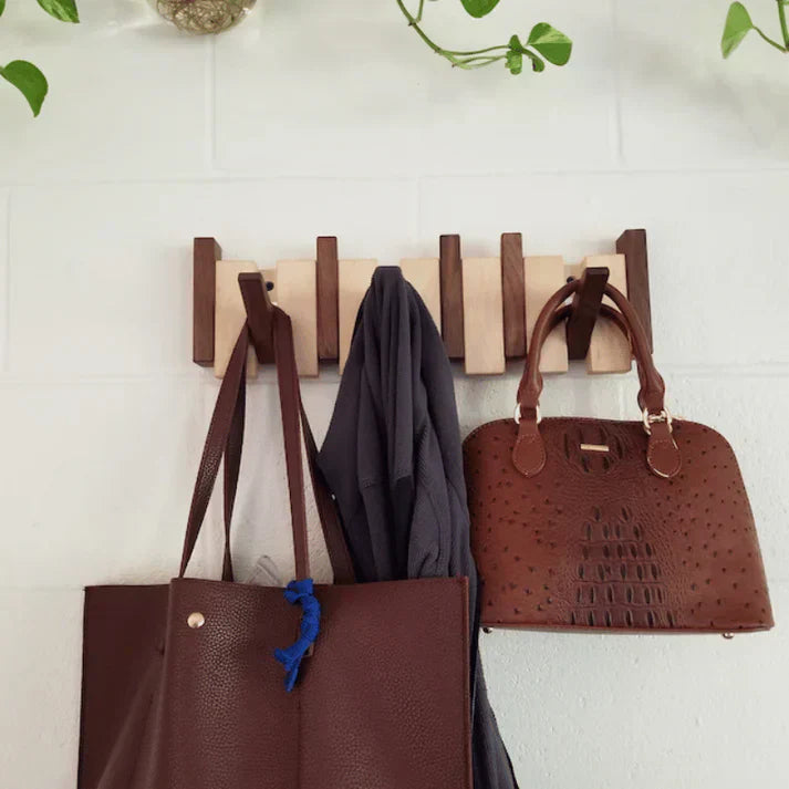 HarmonyCoat Wooden Piano Coat Rack – Elegance Meets Functionality