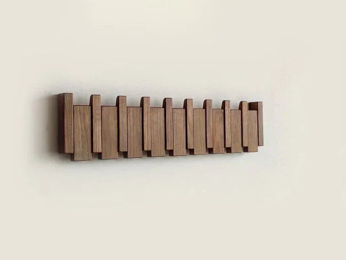 HarmonyCoat Wooden Piano Coat Rack – Elegance Meets Functionality